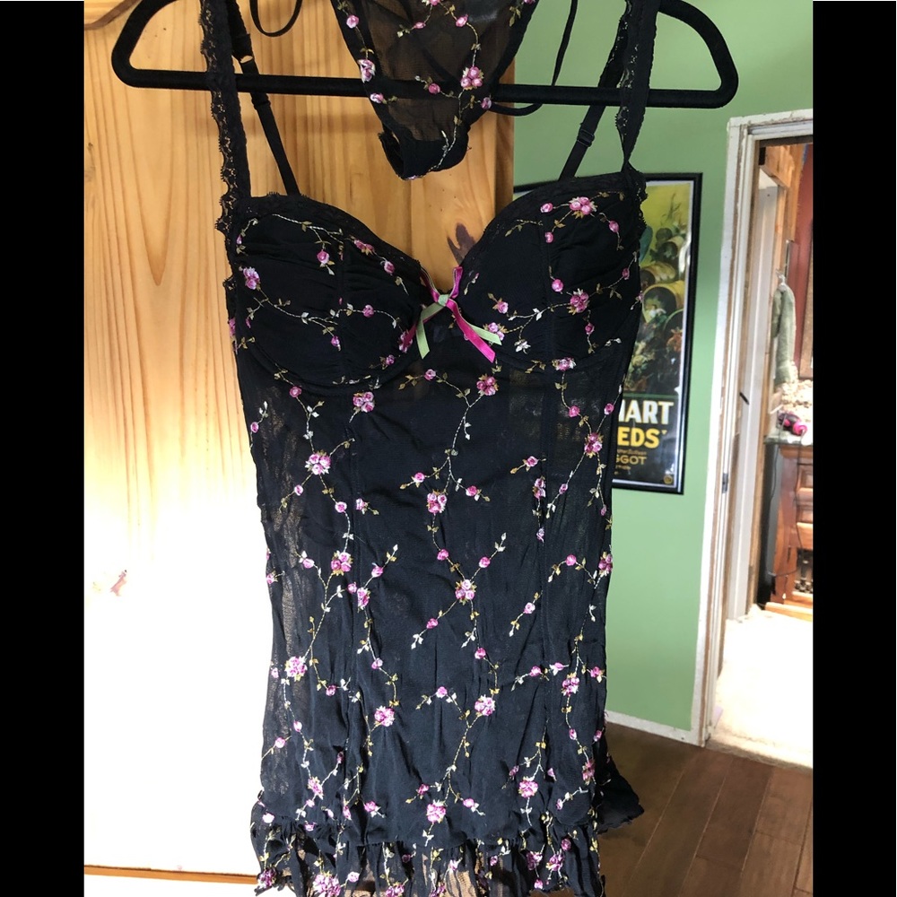 Lace lingerie dress